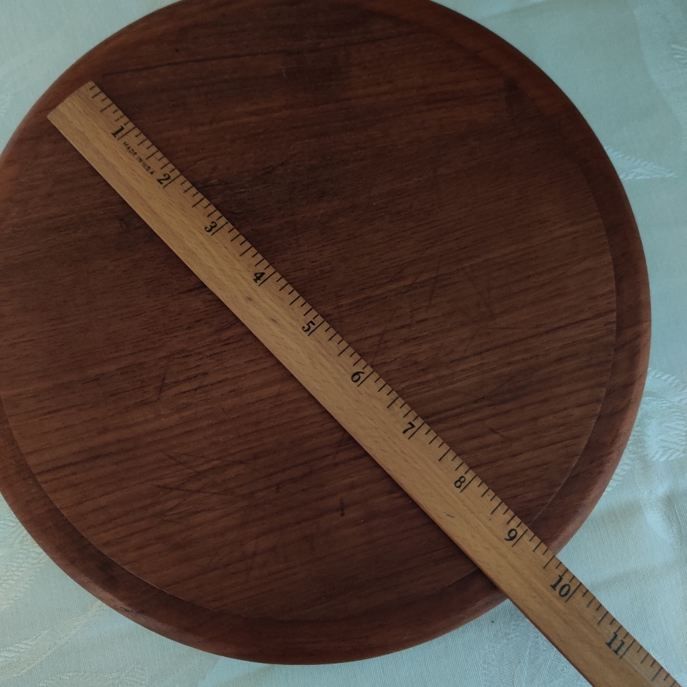 Vintage Goodwood Teak Wood Footed Board Base - Picture 6 of 6